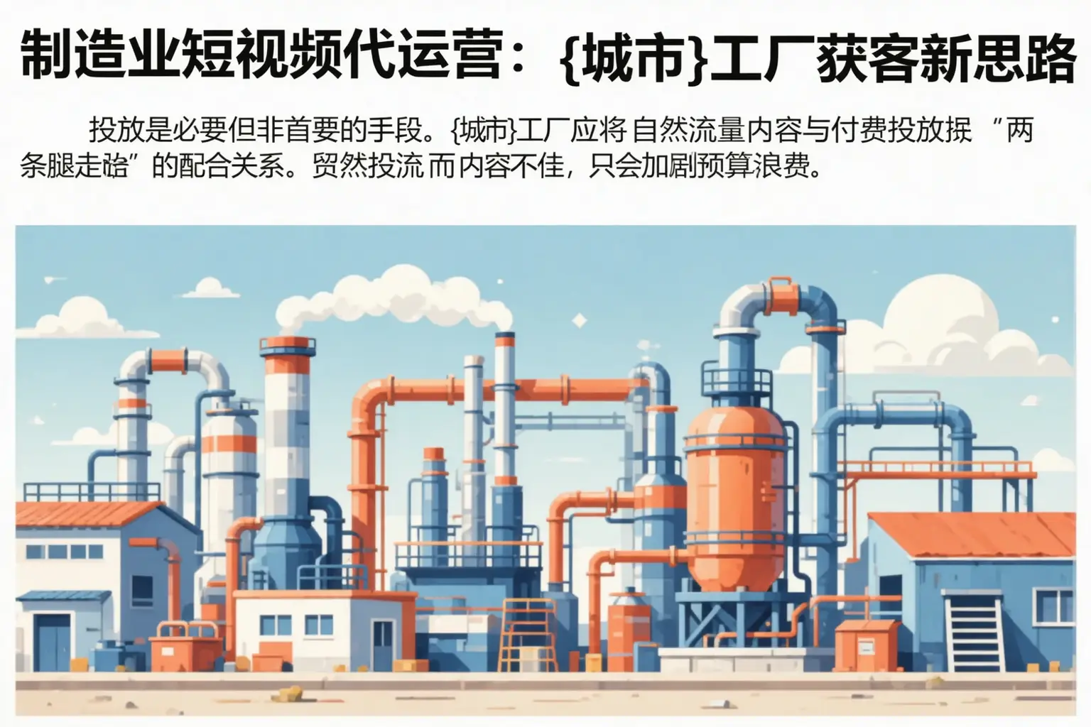 制造业短视频代运营：七台河工厂获客新思路