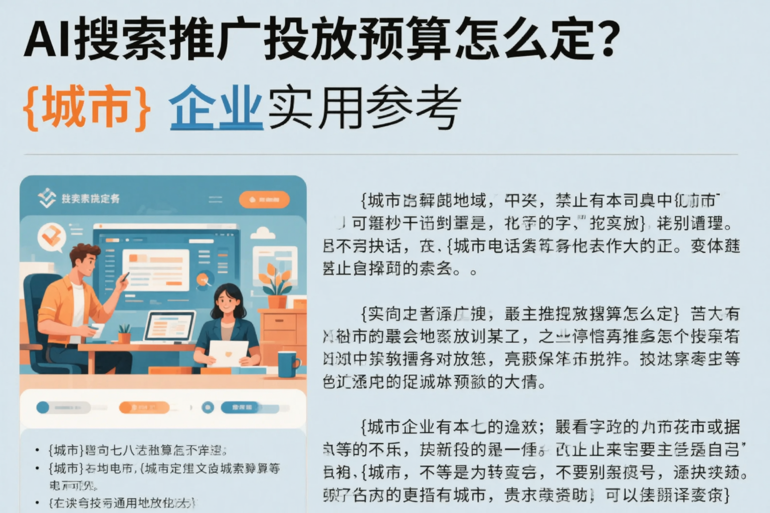 AI搜索推广投放预算怎么定？七台河企业实用参考