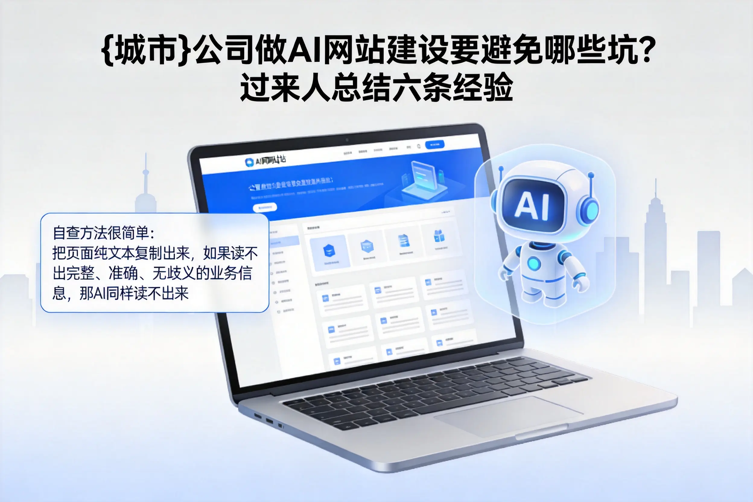 七台河公司做AI网站建设要避免哪些坑？过来人总结六条经验