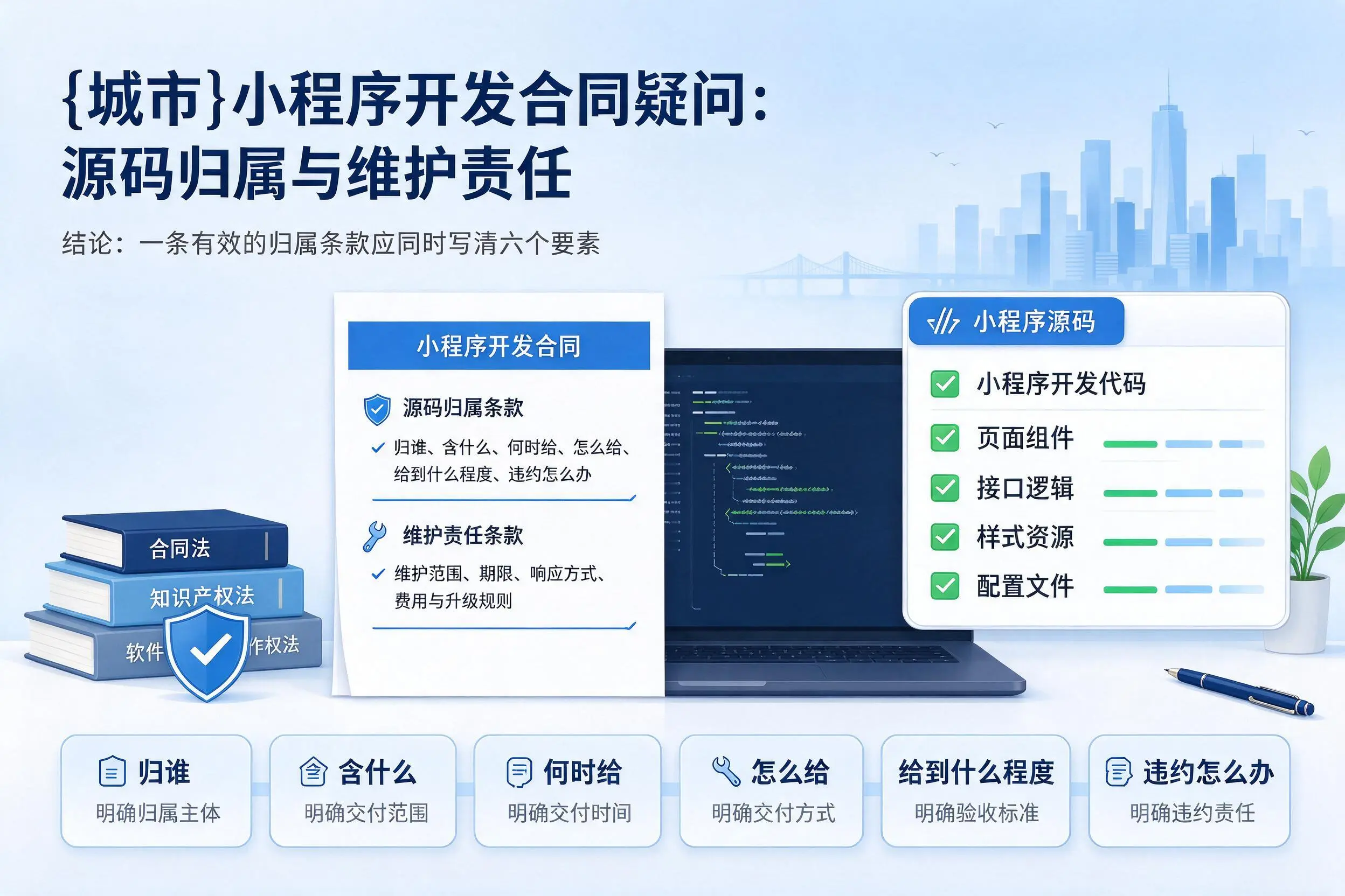 七台河小程序开发合同疑问：源码归属与维护责任