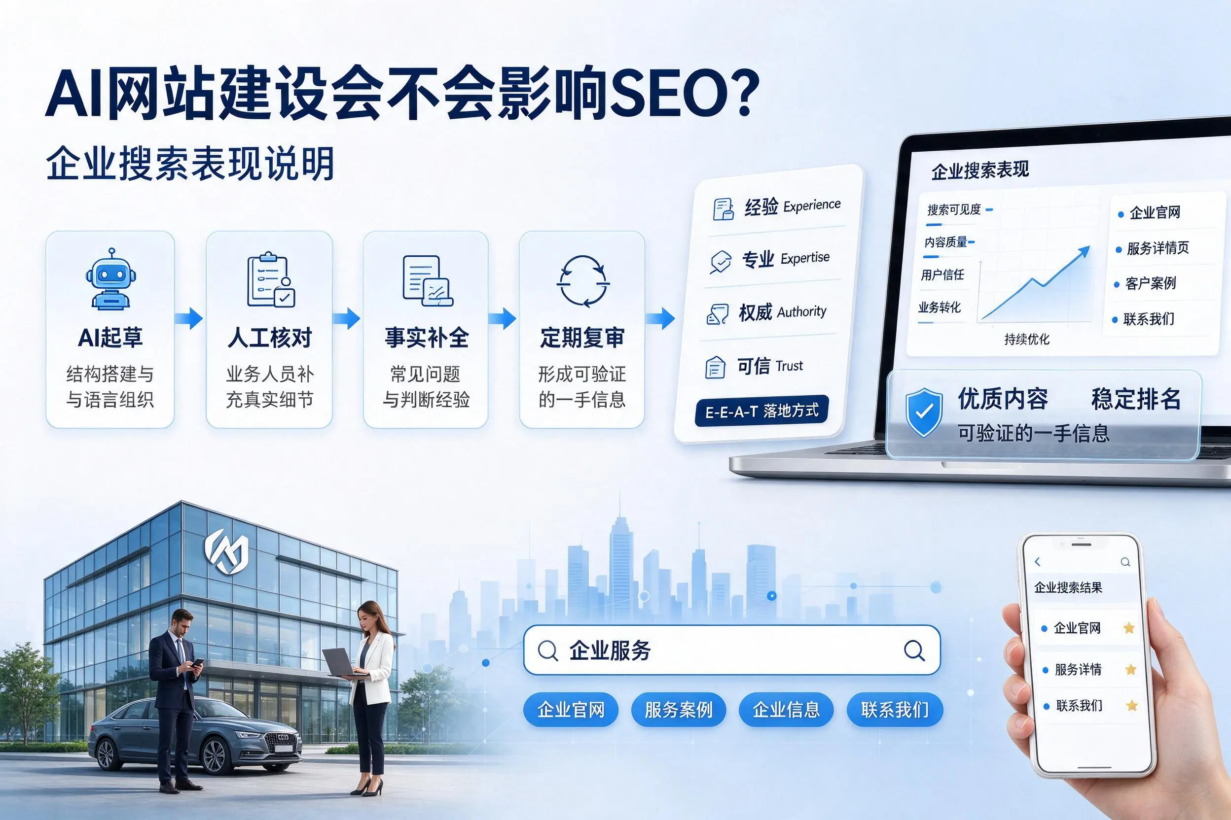 AI网站建设会不会影响SEO?七台河企业搜索表现说明
