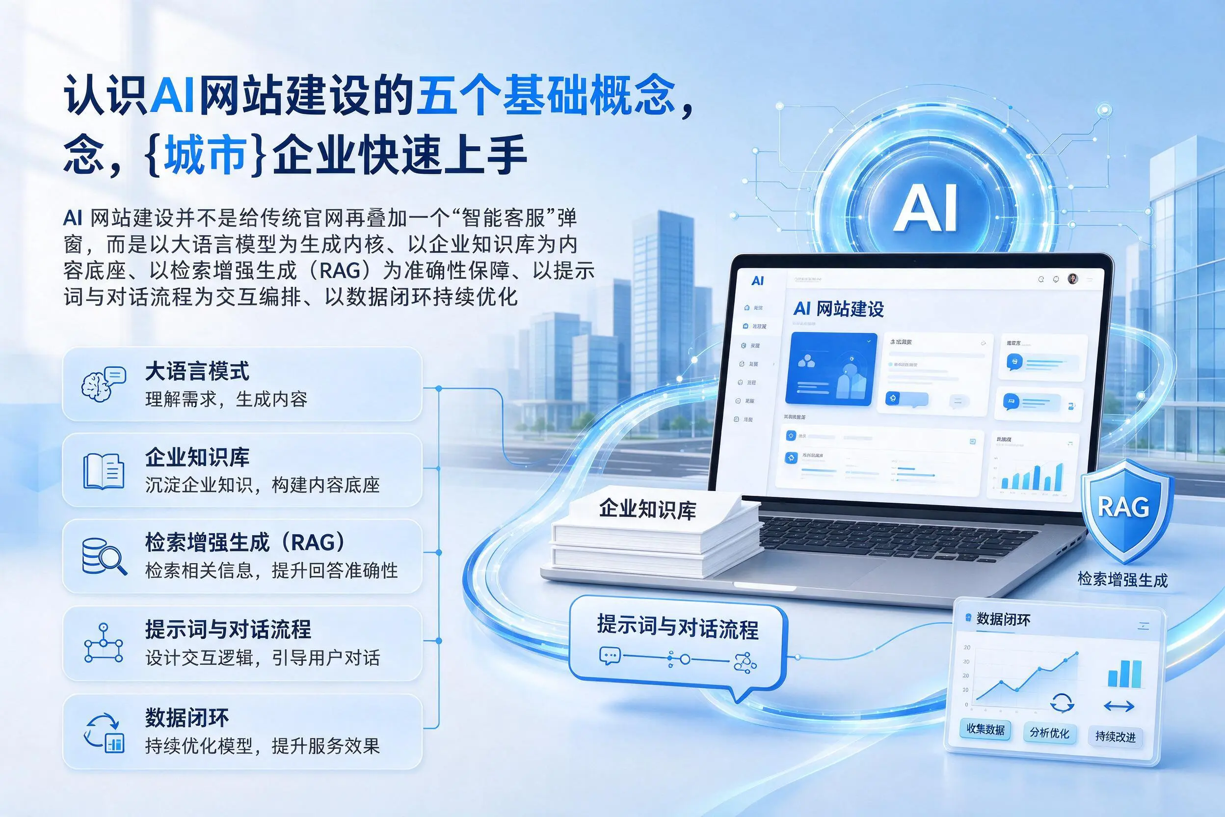 认识AI网站建设的五个基础概念，七台河企业快速上手
