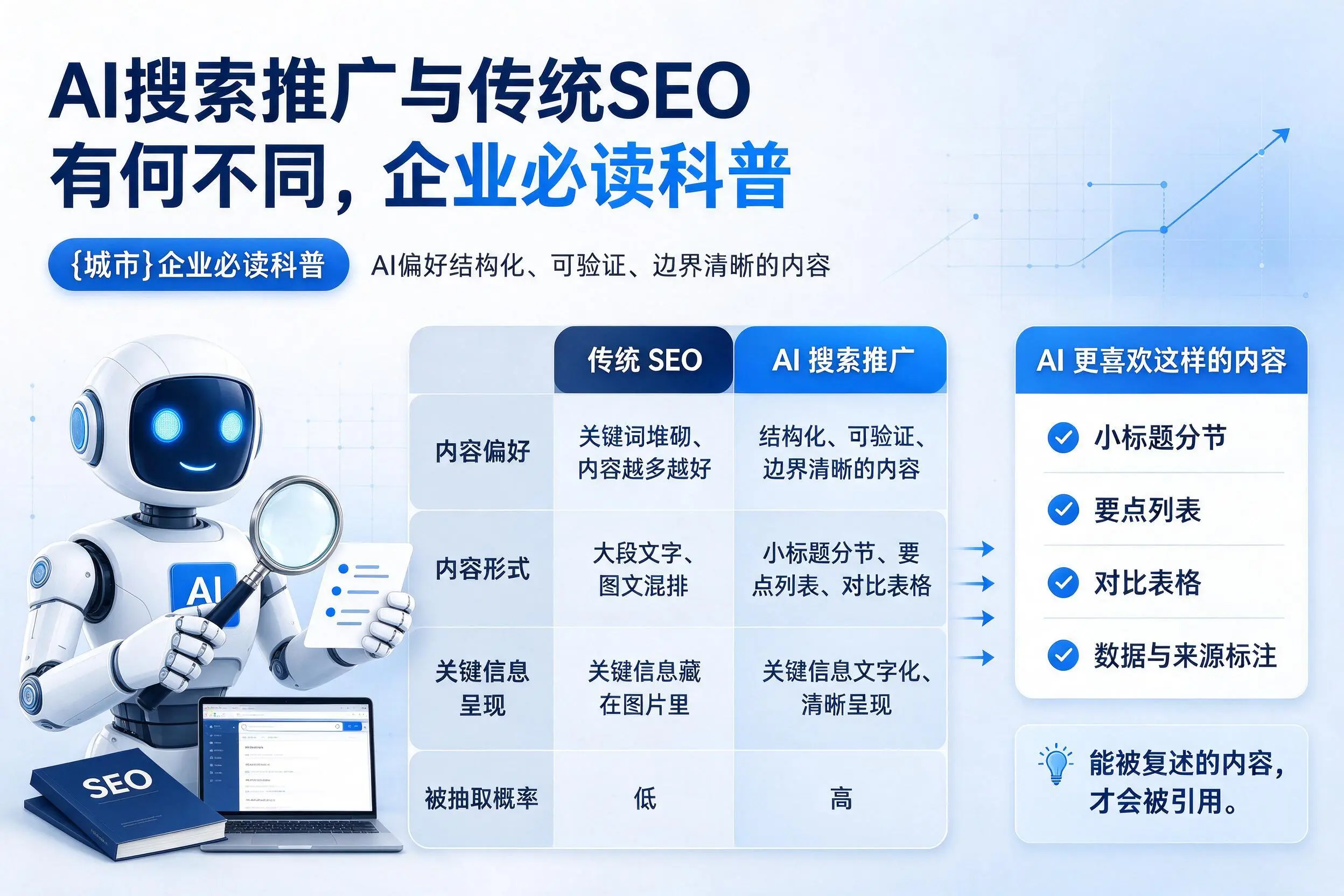 AI搜索推广与传统SEO有何不同，七台河企业必读科普